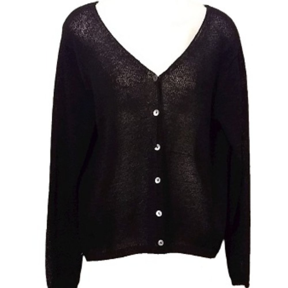 Clio Delicate Open Weave Sweater Size Petite Large PL